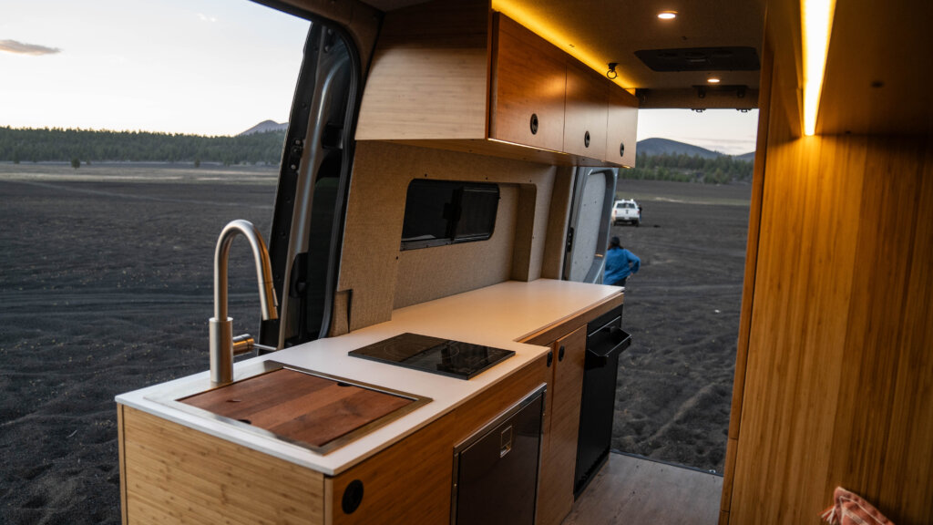 Image featuring the inside of a van.