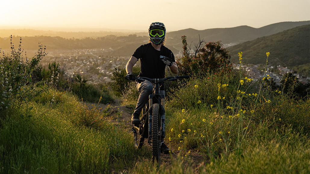Mountain Biker navigation image.