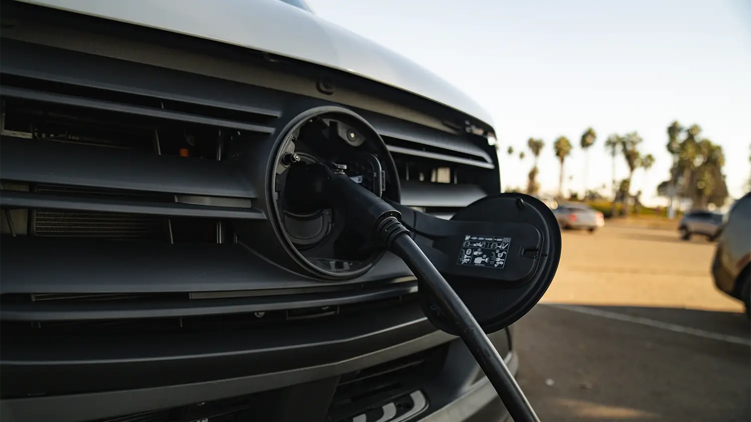 eSprinter van recharging. 