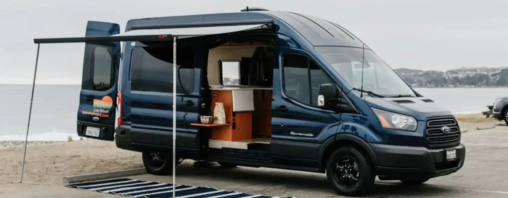 Ford Transit van featuring Sportsmobile build.